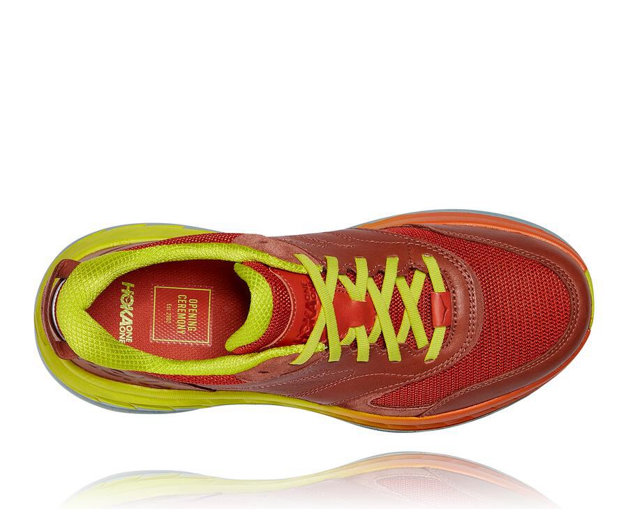 Hoka One One Koşu Ayakkabısı Erkek Kırmızı - Bondi L - BC2705193